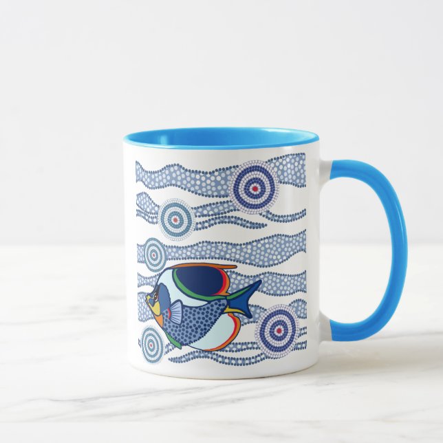 Tasse indigène de poissons (Droite)