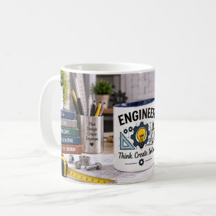 Tasse Ingénieur Pense Créer Résout