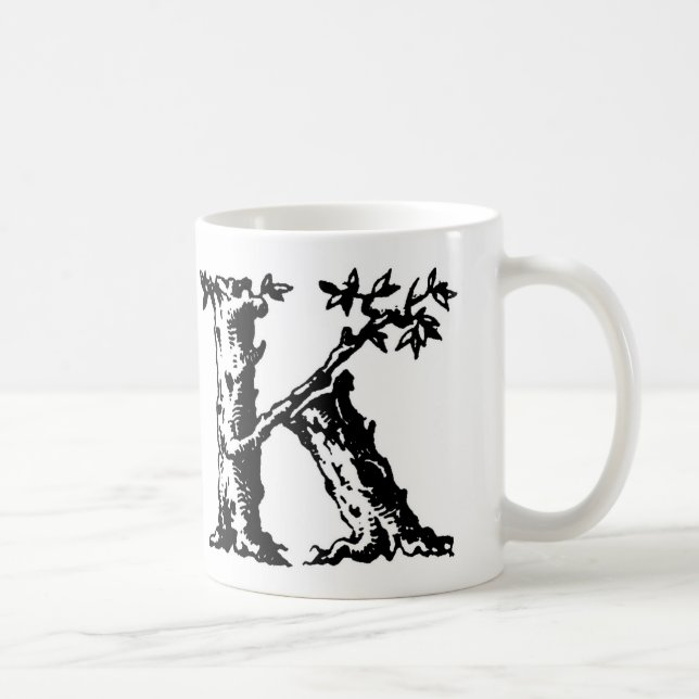 Tasse initiale - lettre 'K (Droite)