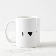 Tasse Initiale Personnalisée pour Couple | Initial