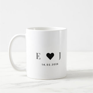 Tasse Initiale Personnalisée pour Couple | Tasse d