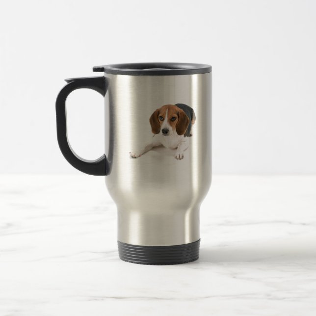 Tasse inoxydable de voyage de chien de beagle (Gauche)