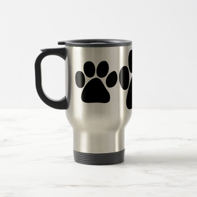 TASSE INOXYDABLE DE VOYAGE DE PATTE (Gauche)