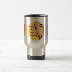 Tasse inoxydable de voyage de rétro CRI PERÇANT