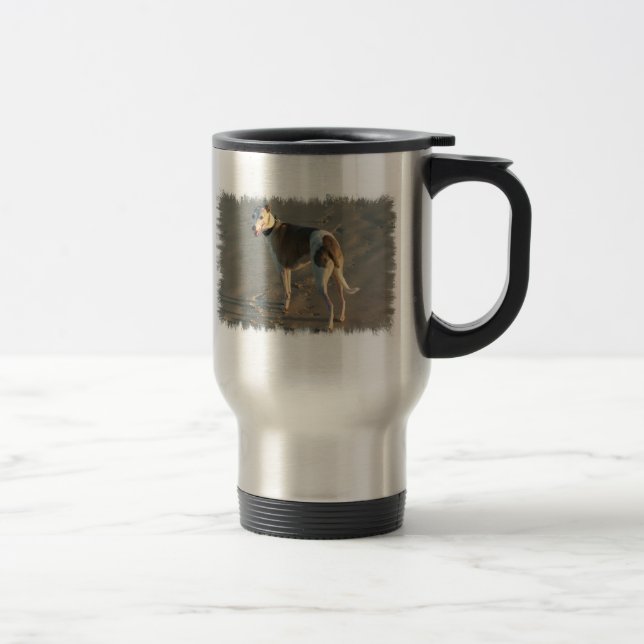 Tasse inoxydable de voyage de whippet (Droit)