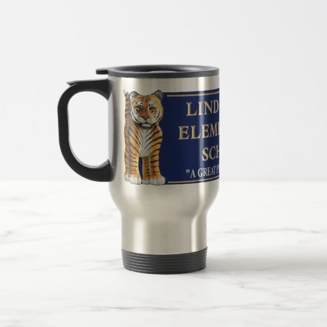 Tasse inoxydable graphique de voyage de Lindeneau (Gauche)