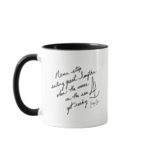 Tasse Inspirante à Voile 'Ne jamais cesser' écrite