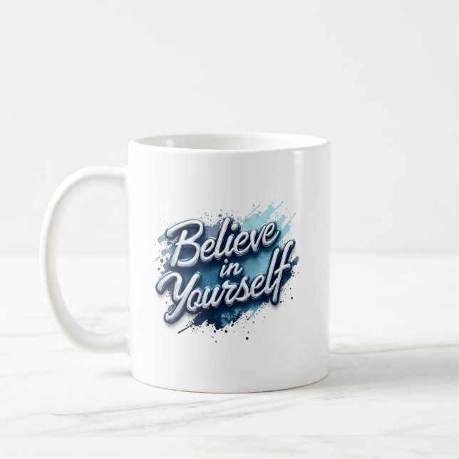 Tasse Inspirante « Croyez en Vous » (Gauche)
