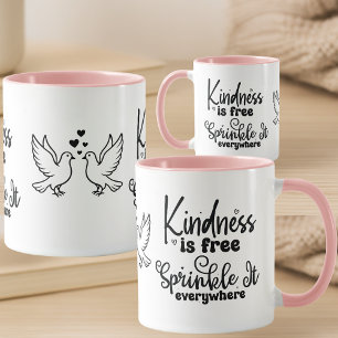 Tasse Inspirante de Citation de Gentillesse avec C