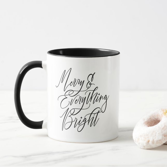 Tasse Inspirante Joyeuse et Tout Éclatant (Avec donut)