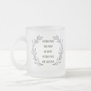 Tasse Inspirante pour Maman en Verre Givré