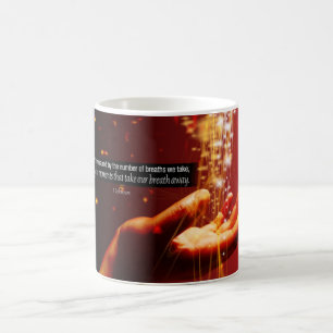 Tasse inspirée de mesure de la vie