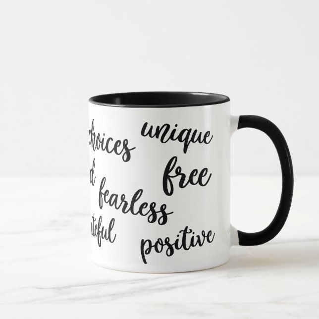 Tasse inspirée de typographie (Droite)
