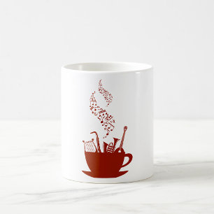 Tasse Instruments De Musique Et Notes