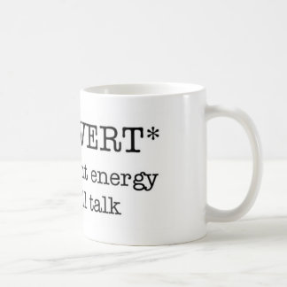 Tasse insuffisante INTROVERTIE d'énergie