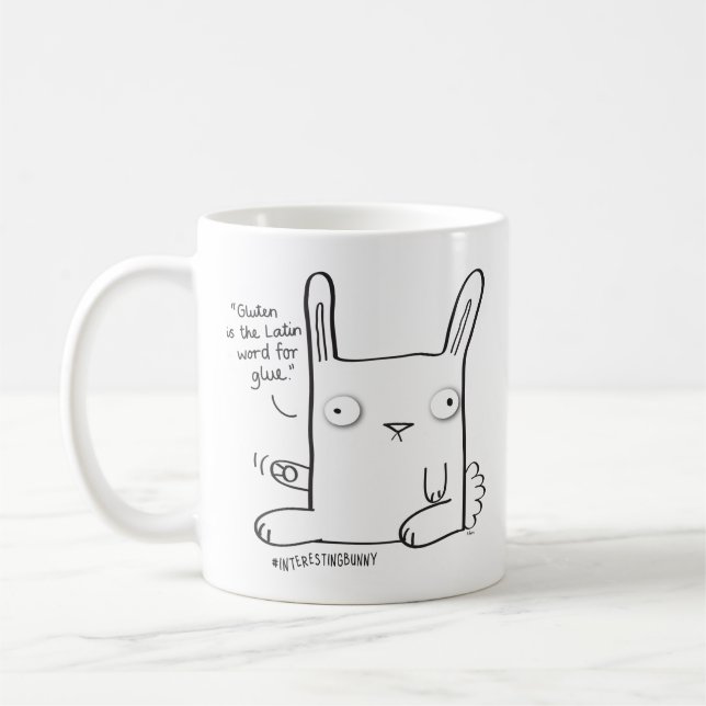Tasse intéressante de lapin (Gauche)