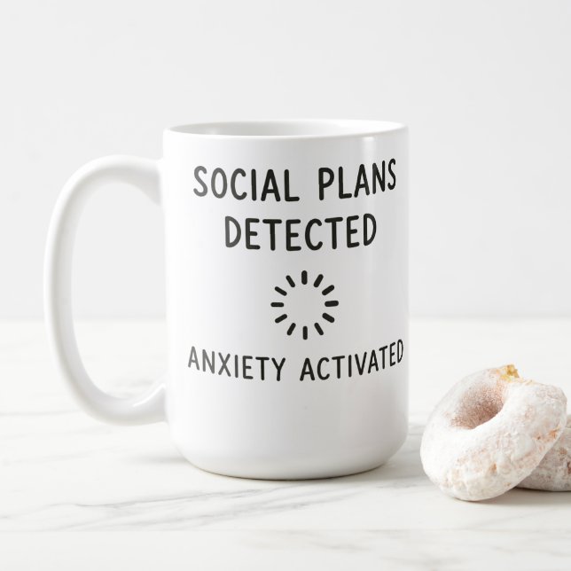 Tasse Introverti Drôle Déjà Mentalement Annulé (Avec donut)