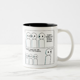 Tasse introvertie extravertie drôle