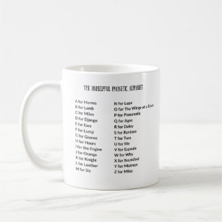 Tasse inutile d'alphabet phonétique