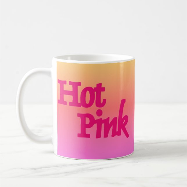 Tasse inversée rose chaud (Gauche)