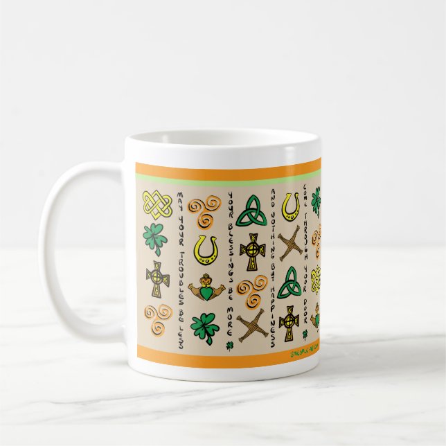 Tasse irlandaise de bénédictions (Gauche)