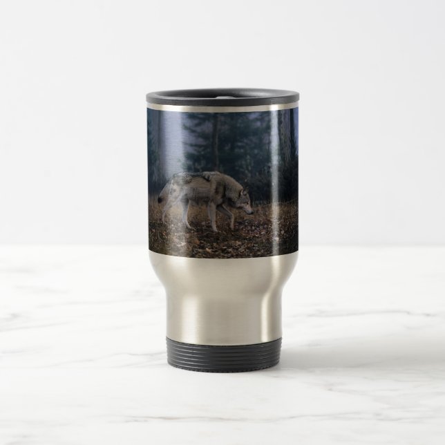 Tasse isolée de voyage de loup (Centre)