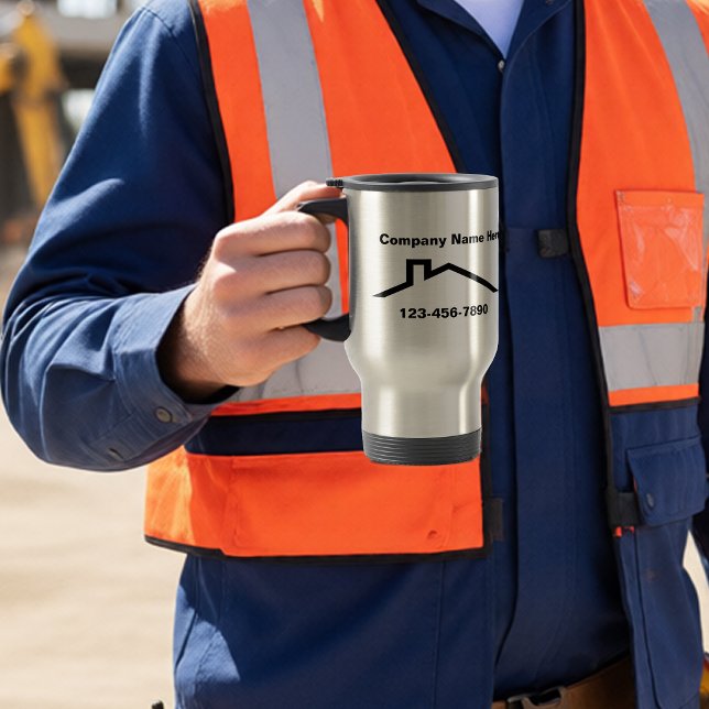 Tasse isolée pour entreprise de construction (Créateur téléchargé)