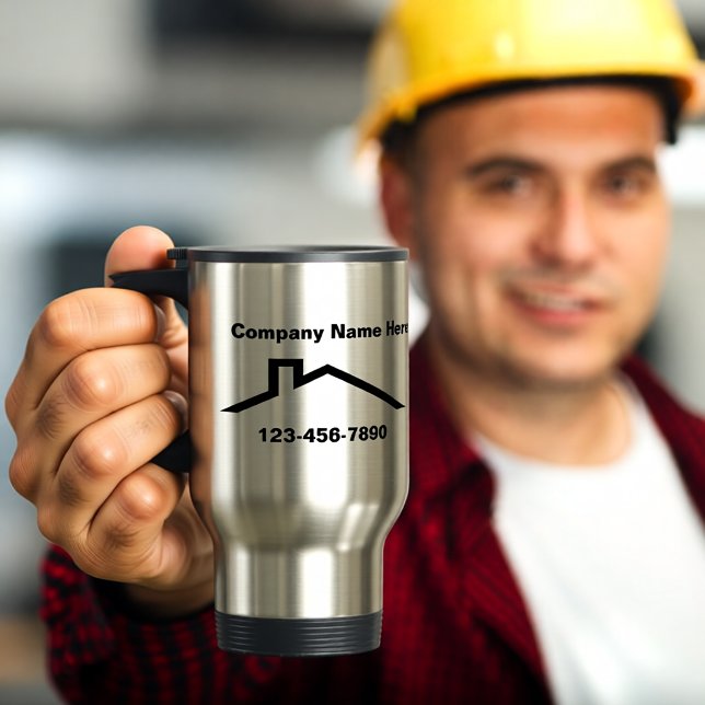 Tasse isolée pour entreprise de construction (Créateur téléchargé)