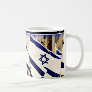 Tasse israélienne de drapeau