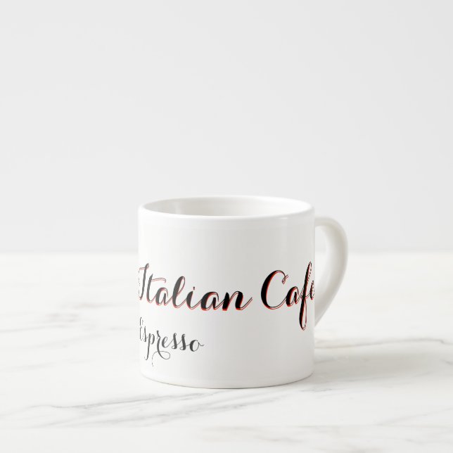 Tasse italienne de café express du café de Bosco (Devant droit)
