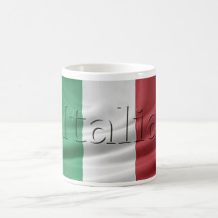 Tasse italienne de drapeau de l'Italie