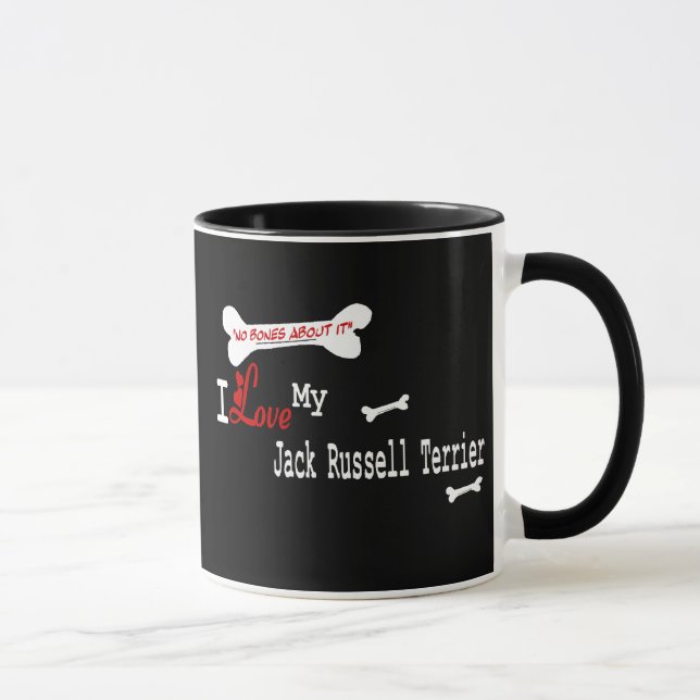 Tasse Jack Russell Terrier (J'adore) (Droite)