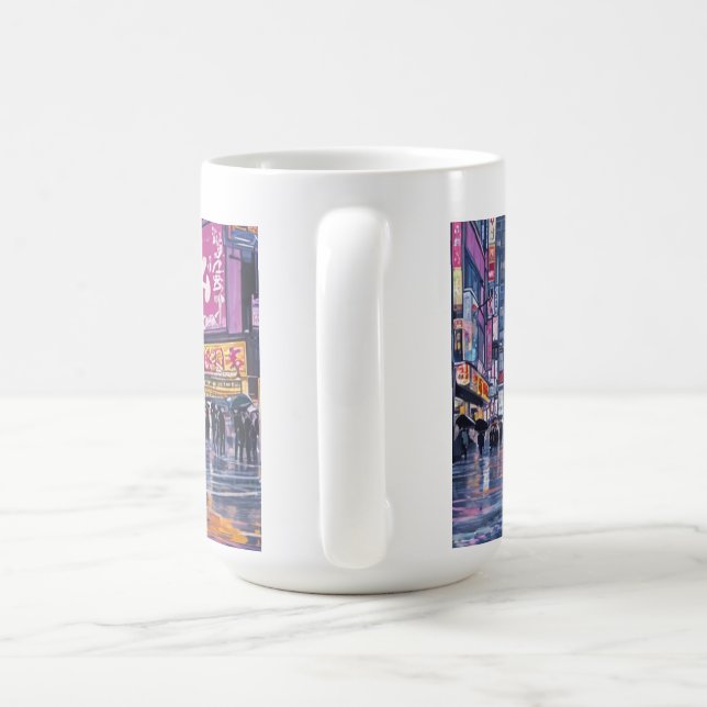Tasse japonaise à l'ambiance urbaine (Poignée)