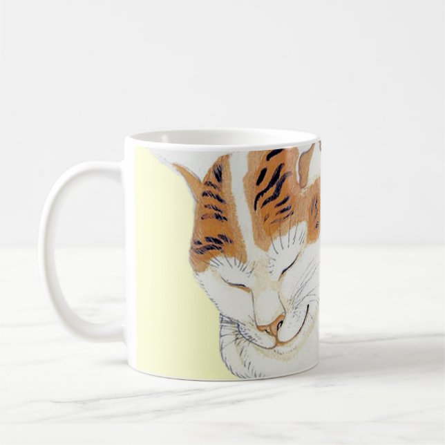 Tasse japonaise de cadeau de citation de chat de (Gauche)