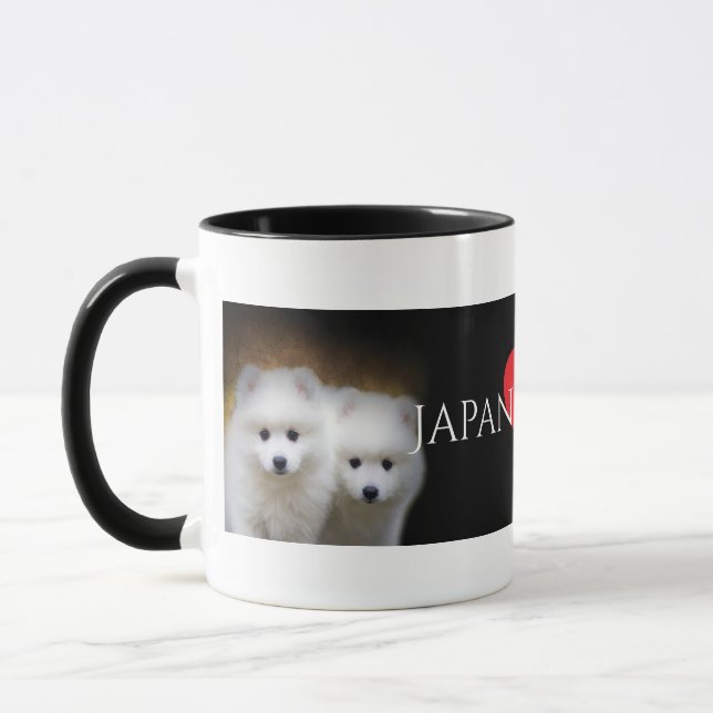 Tasse japonaise de Coffe d'amant de Spitz (Gauche)