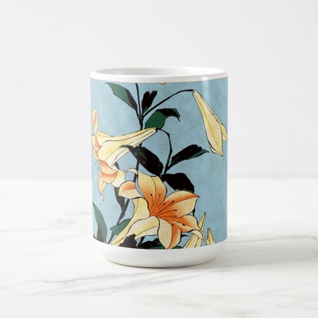 Tasse japonaise de lis de Hokusai (Centre)