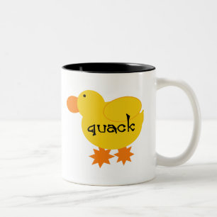 Tasse jaune de charlatan de canard
