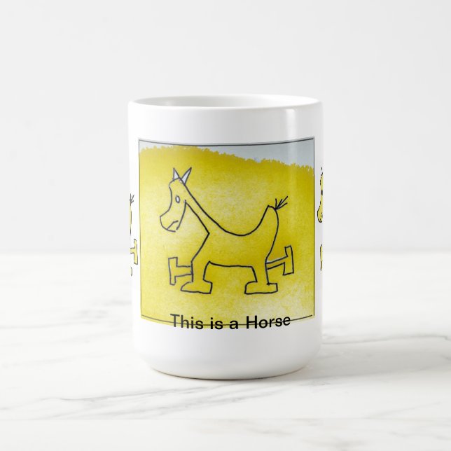 Tasse jaune de cheval (Centre)