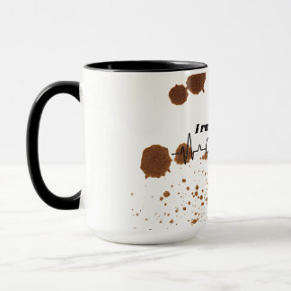 Tasse Je fonctionne au café et aux Memes | Cadeau 