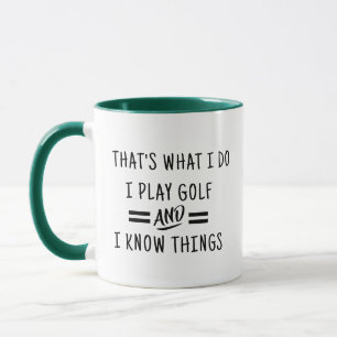 Tasse Je Golf Je Sais des Choses - Tasse à Café Dr