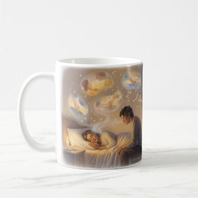 Tasse 'Je ne veux pas manquer une chose' Amour et  (Gauche)
