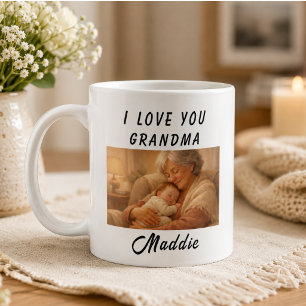 Tasse Je T'aime Grand-Mère Fête des Grands-Paren