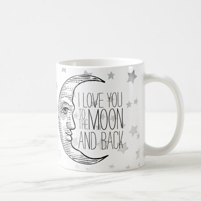 Tasse "Je t'aime jusqu'à la lune et retour" (Droite)