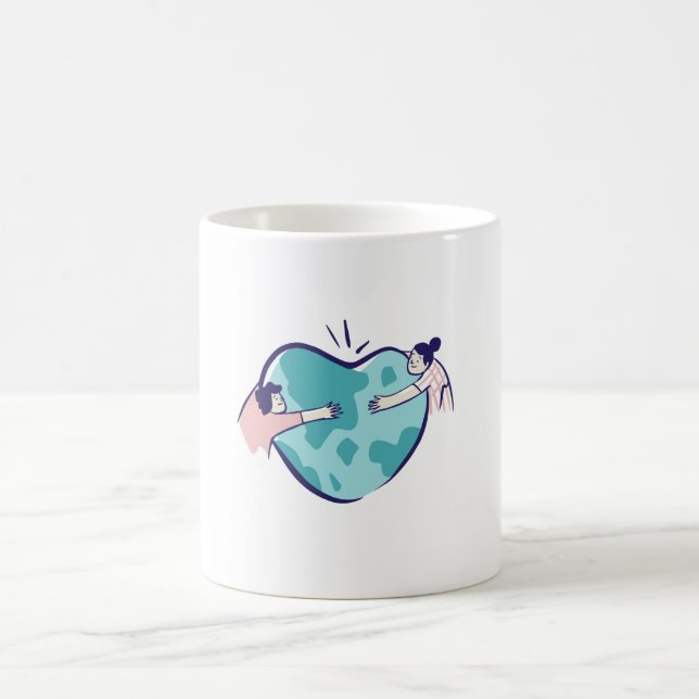 Tasse je t'aime monde (Centre)