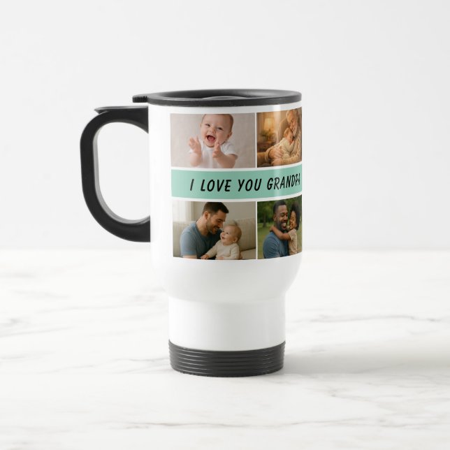 Tasse Je t'aime Papy | Bonne Fête des Grands-Paren (Gauche)