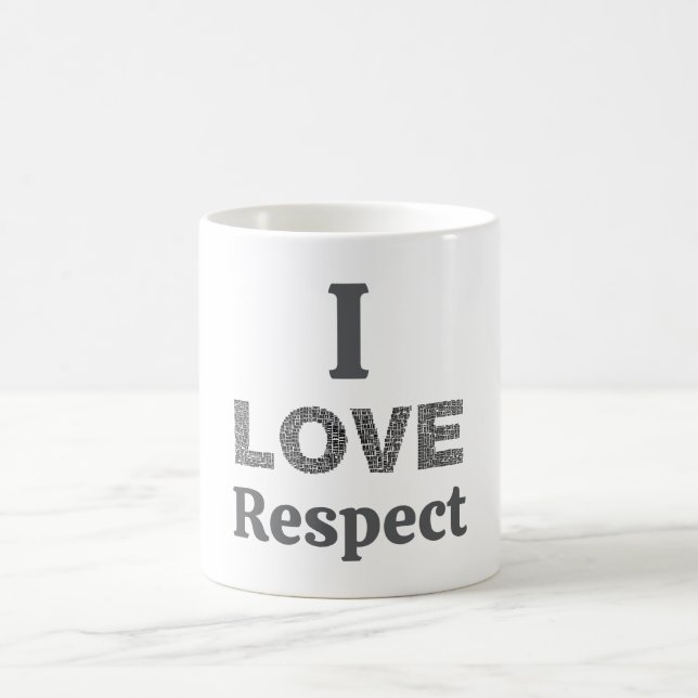Tasse Je T'aime Respect Café (Centre)
