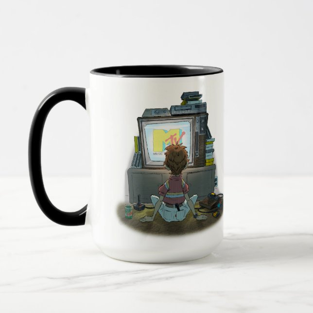 Tasse « Je veux ma MTV » 15 oz (Gauche)