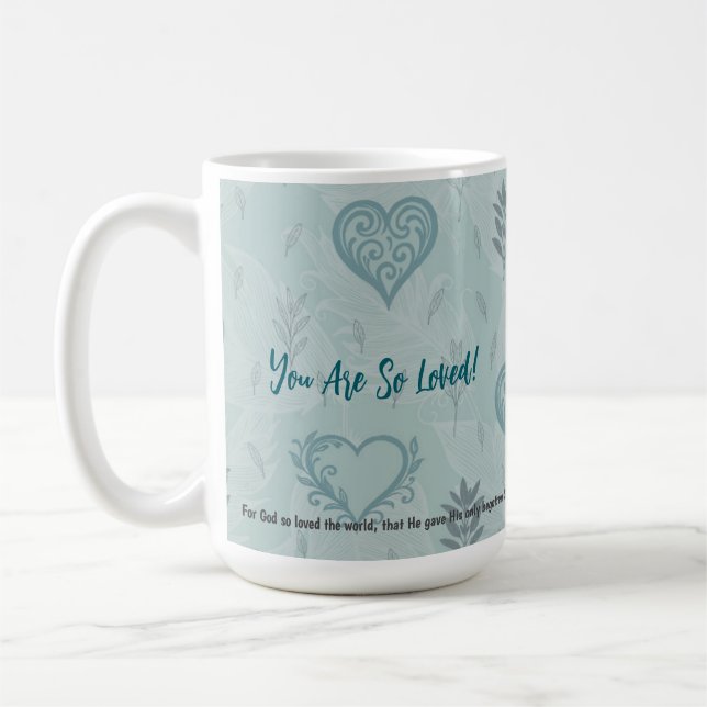 Tasse Jean 3:16 Vous êtes tellement aimé (Gauche)