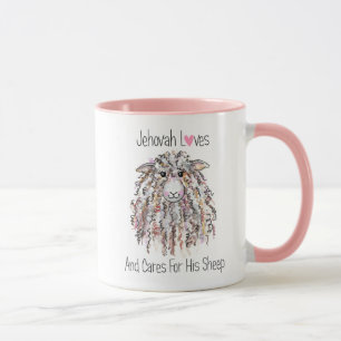 Tasse "Jéhovah aime et prend soin de ses brebis"