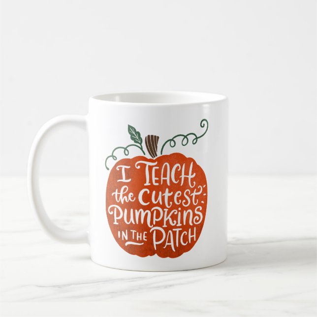 Tasse J'enseigne les citrouilles les plus mignonne (Gauche)